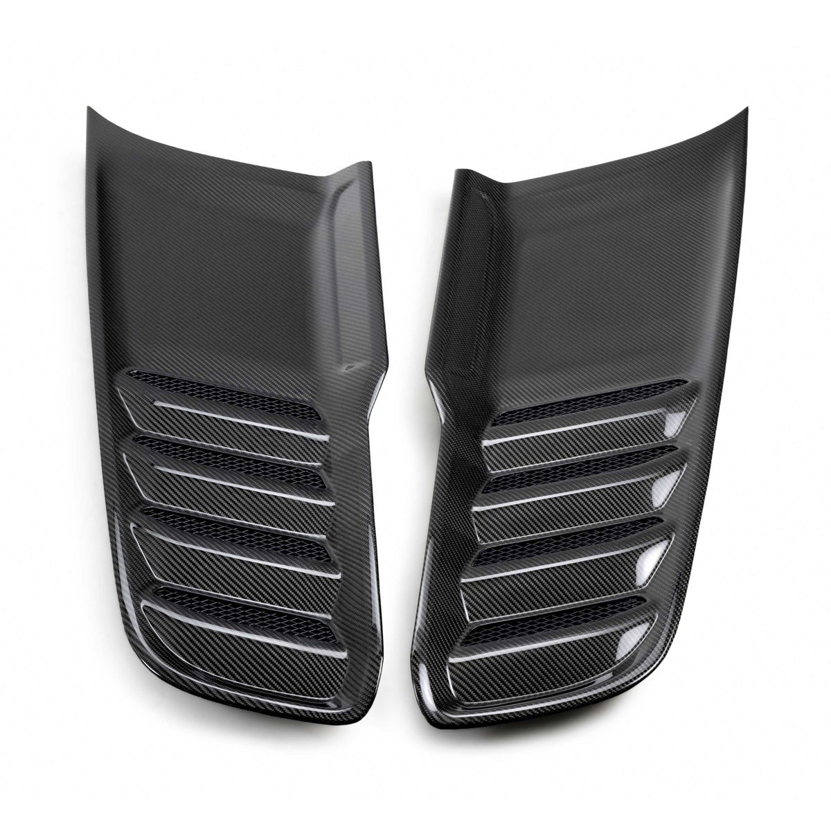 Type-OE carbon fiber hood vents for 2021-2024 RAM TRX and 2025-2026 RHO (Pair)