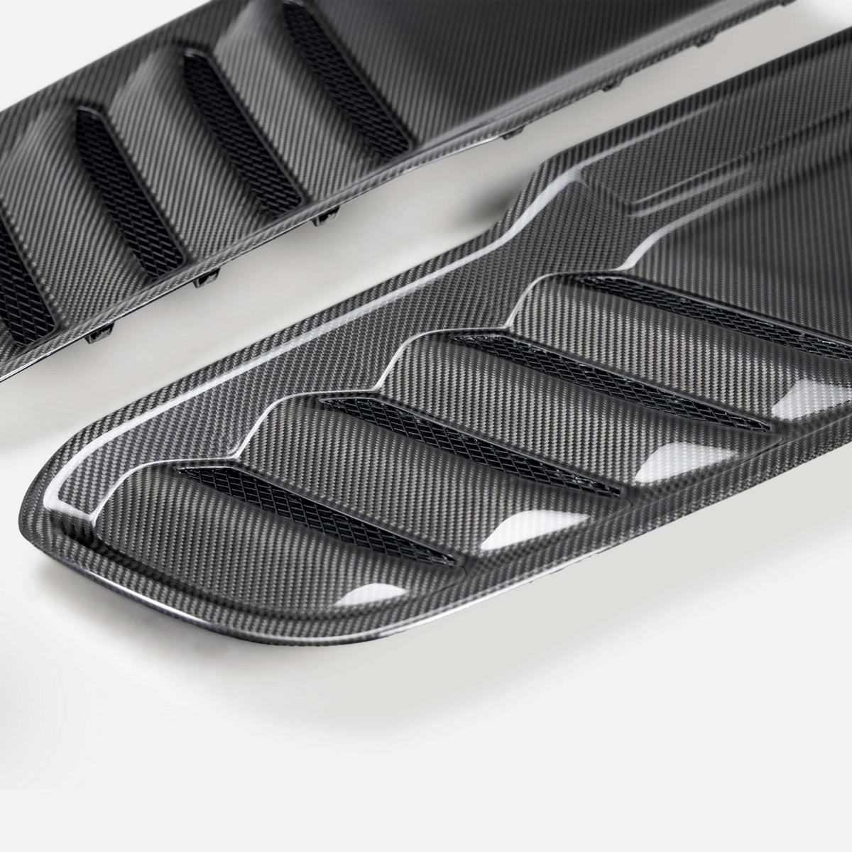 Type-OE carbon fiber hood vents for 2021-2024 RAM TRX and 2025-2026 RHO (Pair)