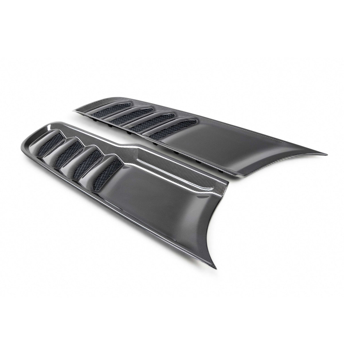 Type-OE carbon fiber hood vents for 2021-2024 RAM TRX and 2025-2026 RHO (Pair)
