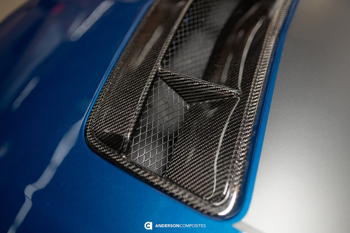 Type-V5 Carbon fiber hood vent for 2024-2026 Ford Mustang