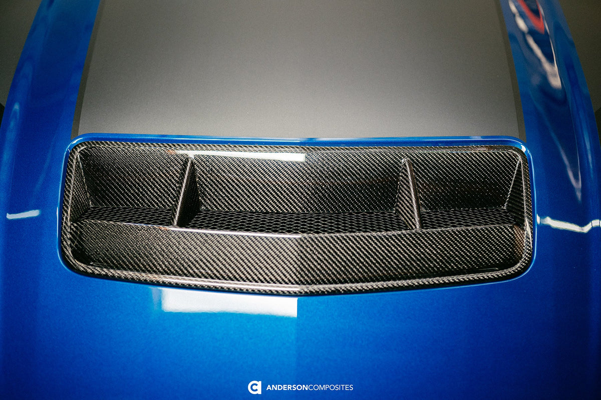 Type-V5 Carbon fiber hood vent for 2024-2026 Ford Mustang