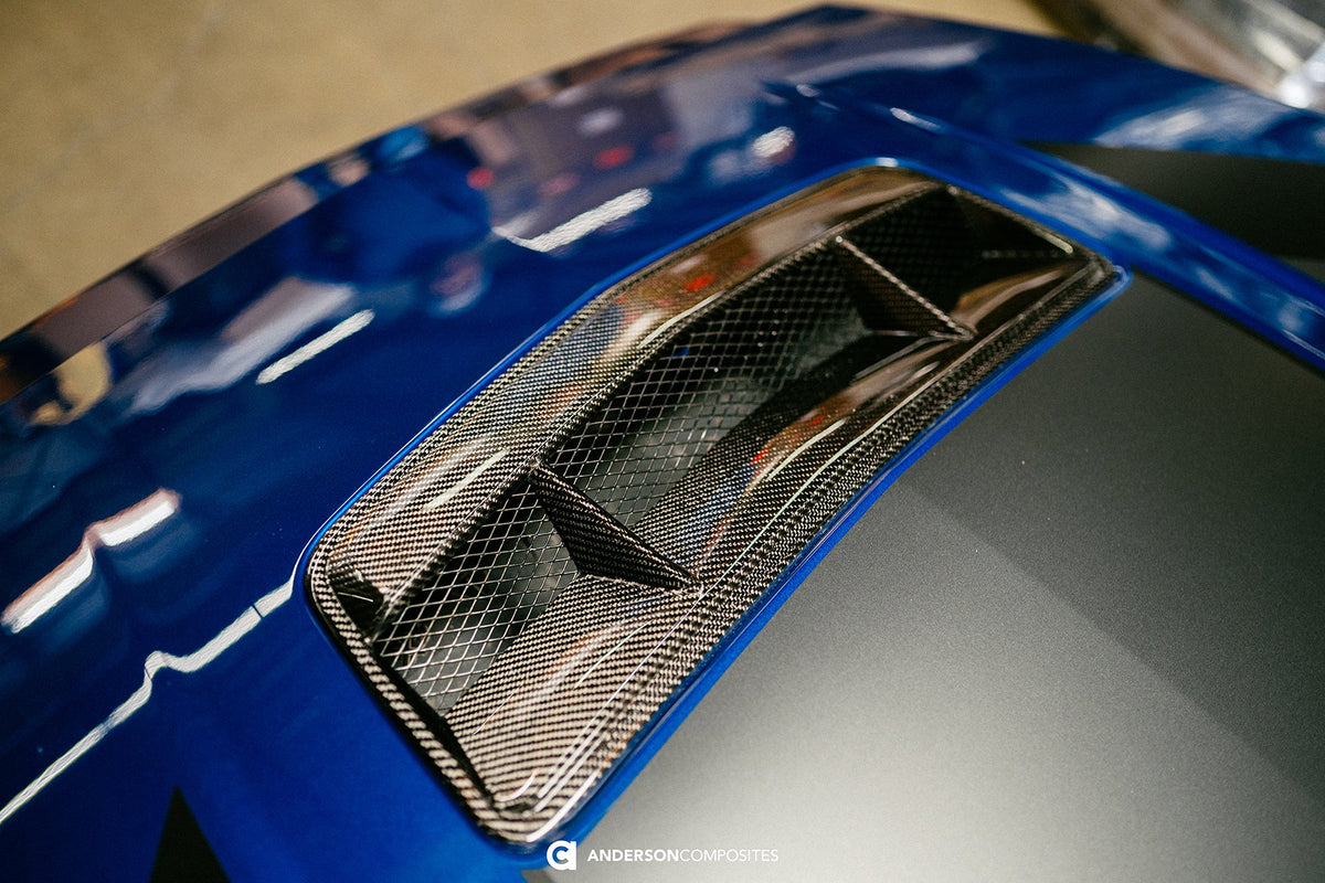 Type-V5 Carbon fiber hood vent for 2024-2026 Ford Mustang