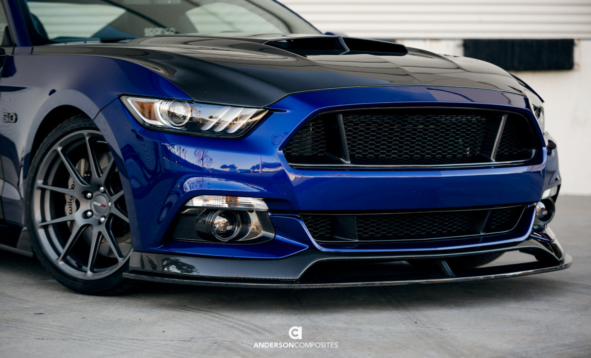 Carbon fiber front lower grille for 2015-2017 Ford Mustang