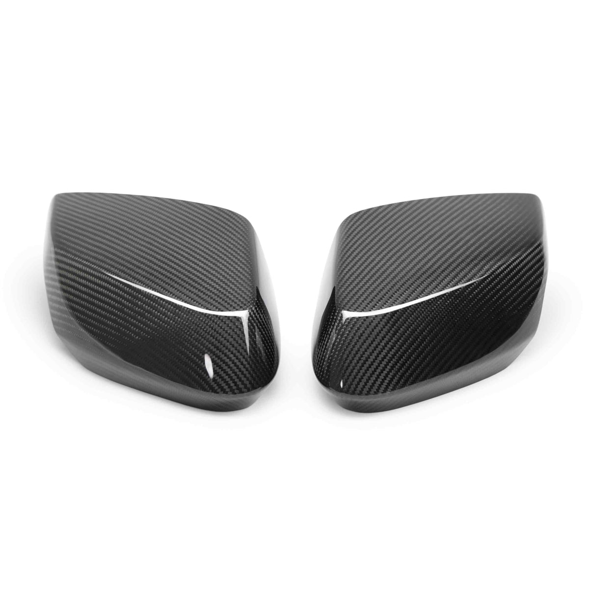 Carbon fiber replacement mirror covers for 2020-2024 Chevrolet C8 (PAIR)
