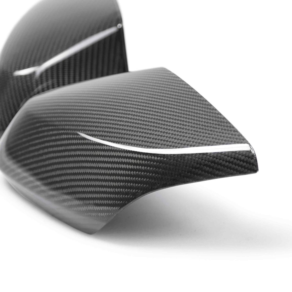 Carbon fiber replacement mirror covers for 2020-2024 Chevrolet C8 (PAIR)