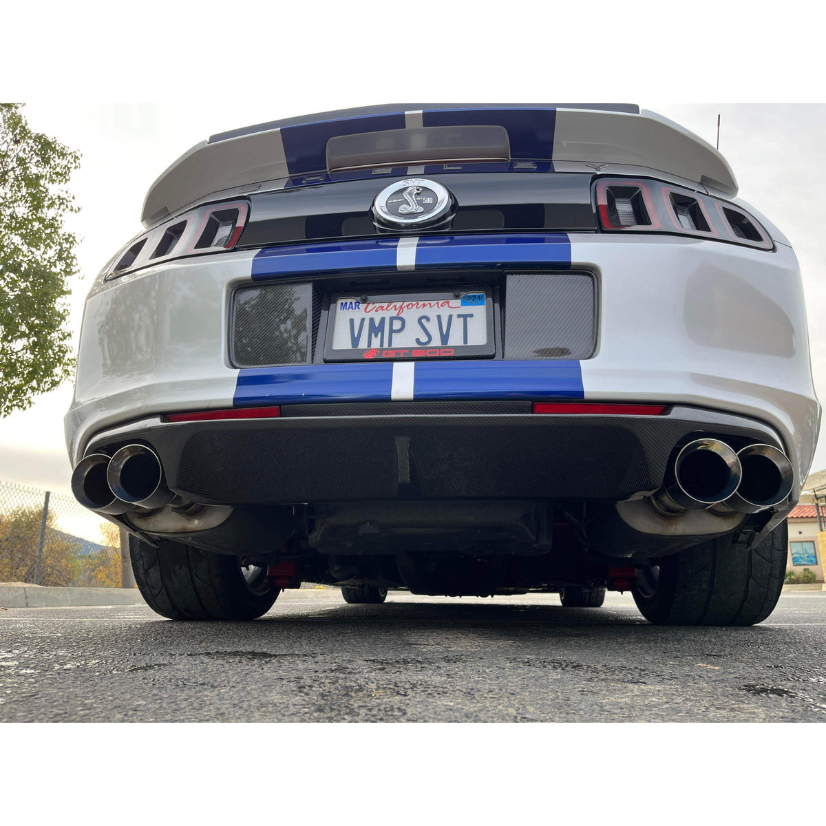 Carbon fiber rear diffuser for 2013-2014 Ford Mustang GT500 and 2013-2014 Mustang GT W/APP PKG, 2013 BOSS 302