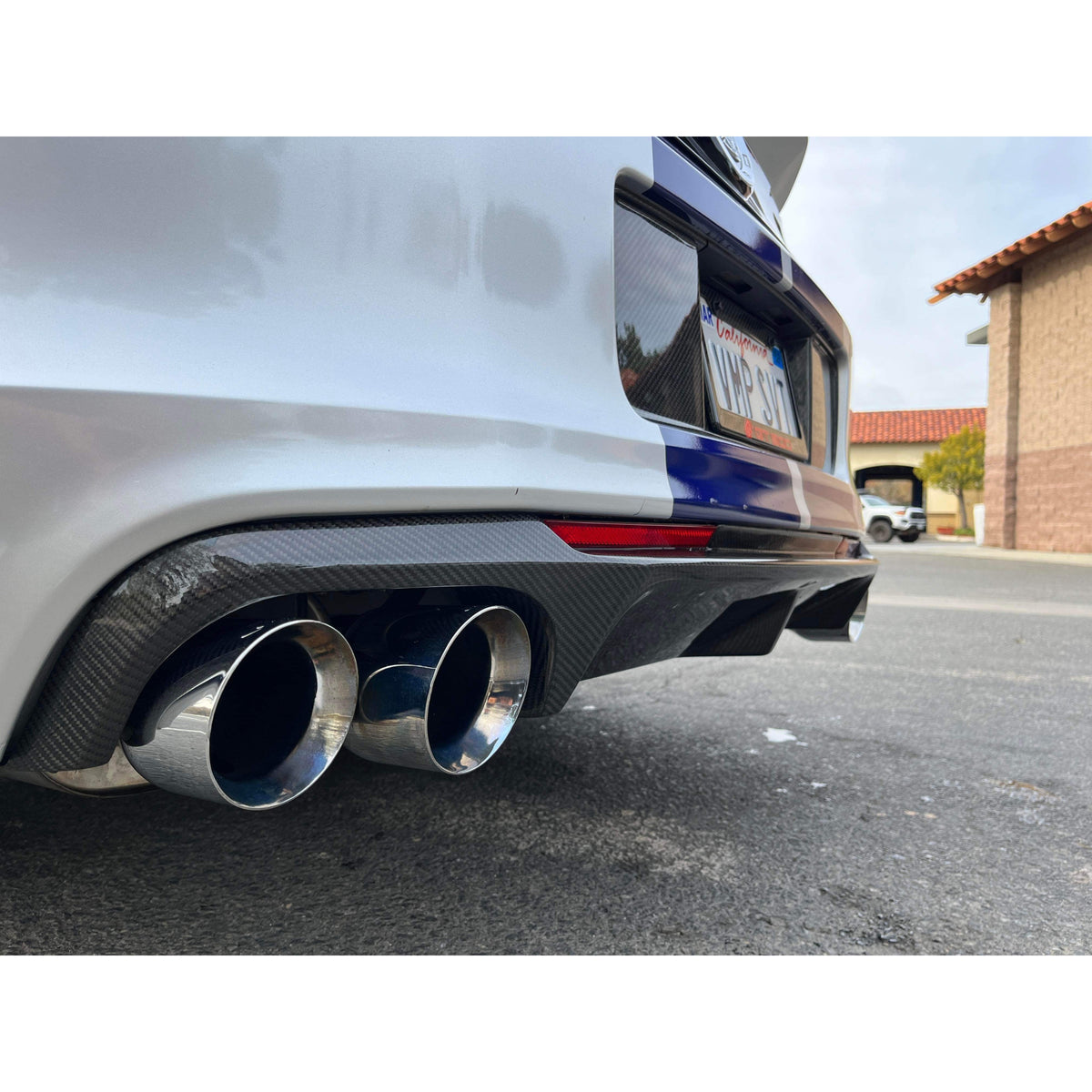 Carbon fiber rear diffuser for 2013-2014 Ford Mustang GT500 and 2013-2014 Mustang GT W/APP PKG, 2013 BOSS 302