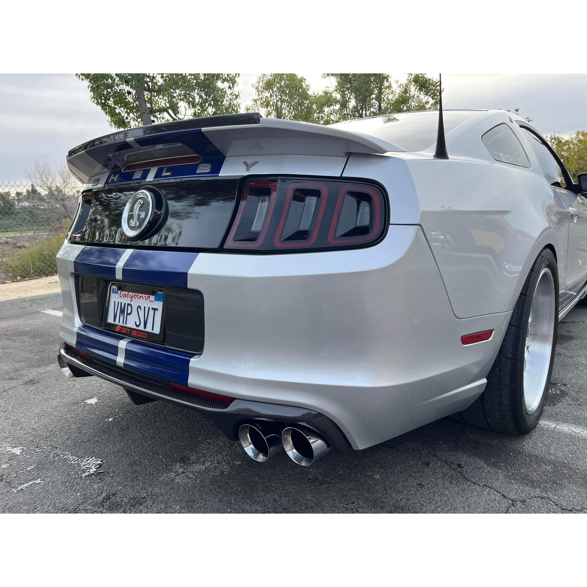 Carbon fiber rear diffuser for 2013-2014 Ford Mustang GT500 and 2013-2014 Mustang GT W/APP PKG, 2013 BOSS 302