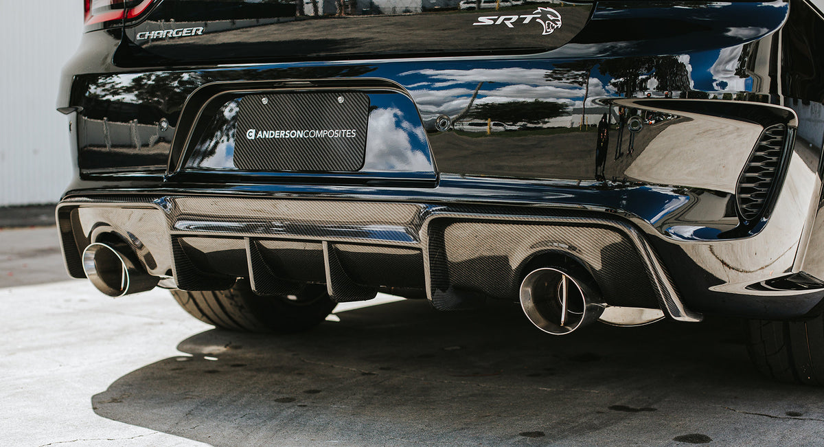 Type-MB carbon fiber rear diffuser for 2020-2023 Dodge Charger WideBody