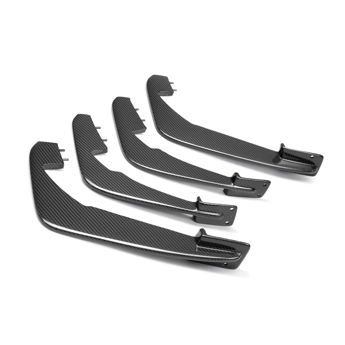 Carbon fiber rear diffuser fins for 2020-2026 Chevrolet C8 (SET)