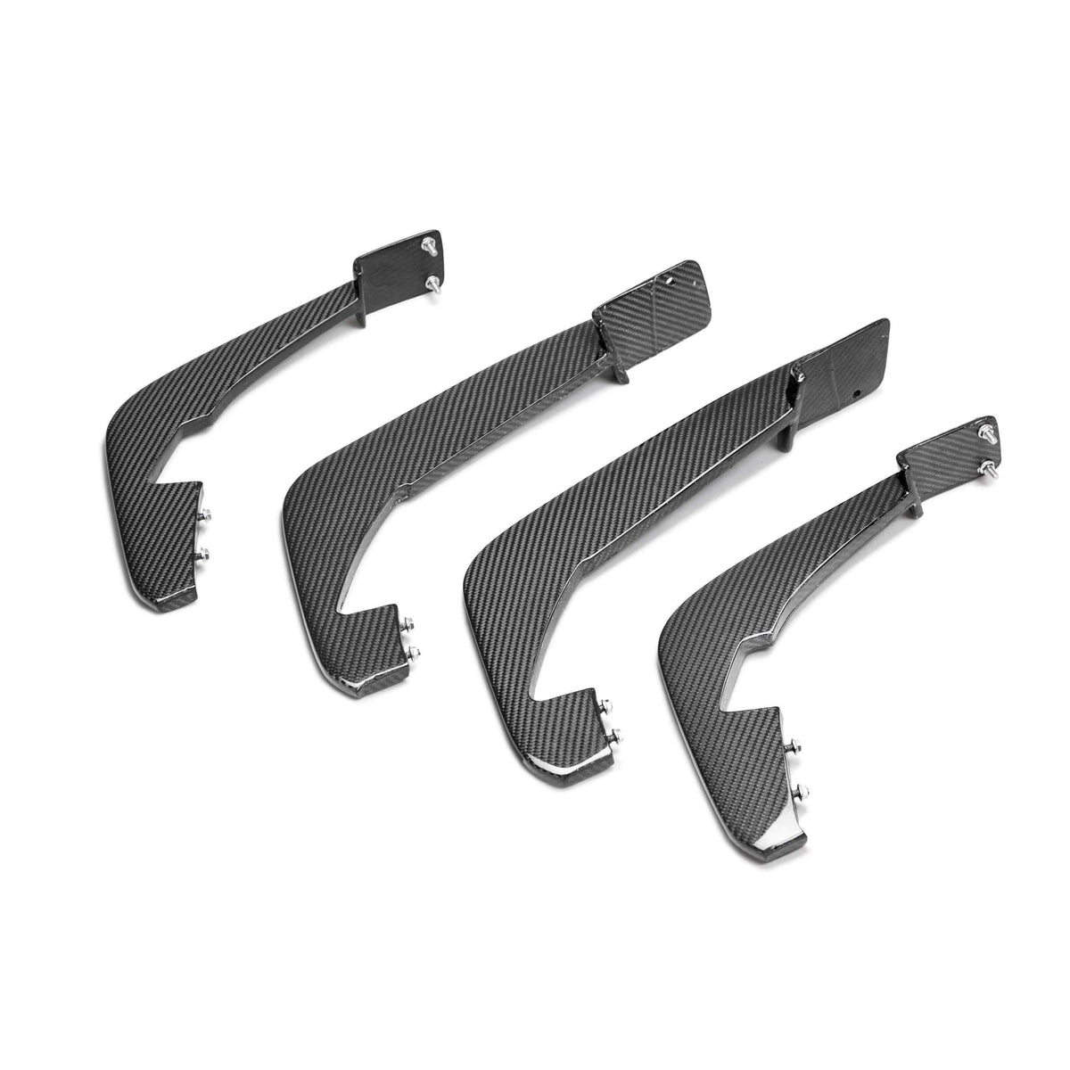 Carbon fiber rear diffuser fins for 2020-2026 Chevrolet C8 (SET)