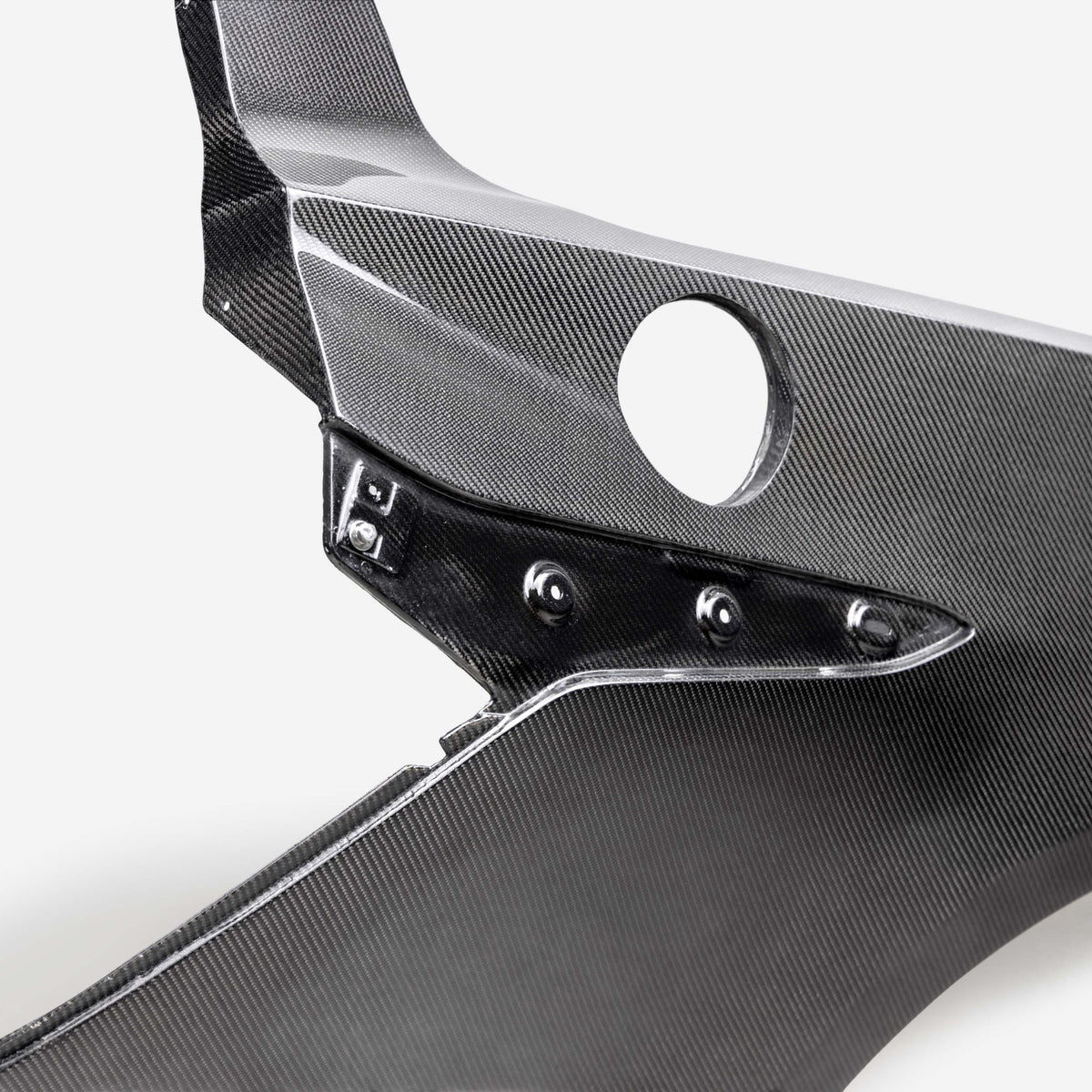 Carbon fiber rear quarter panel for the 2023-2025 Chevrolet C8 Z06