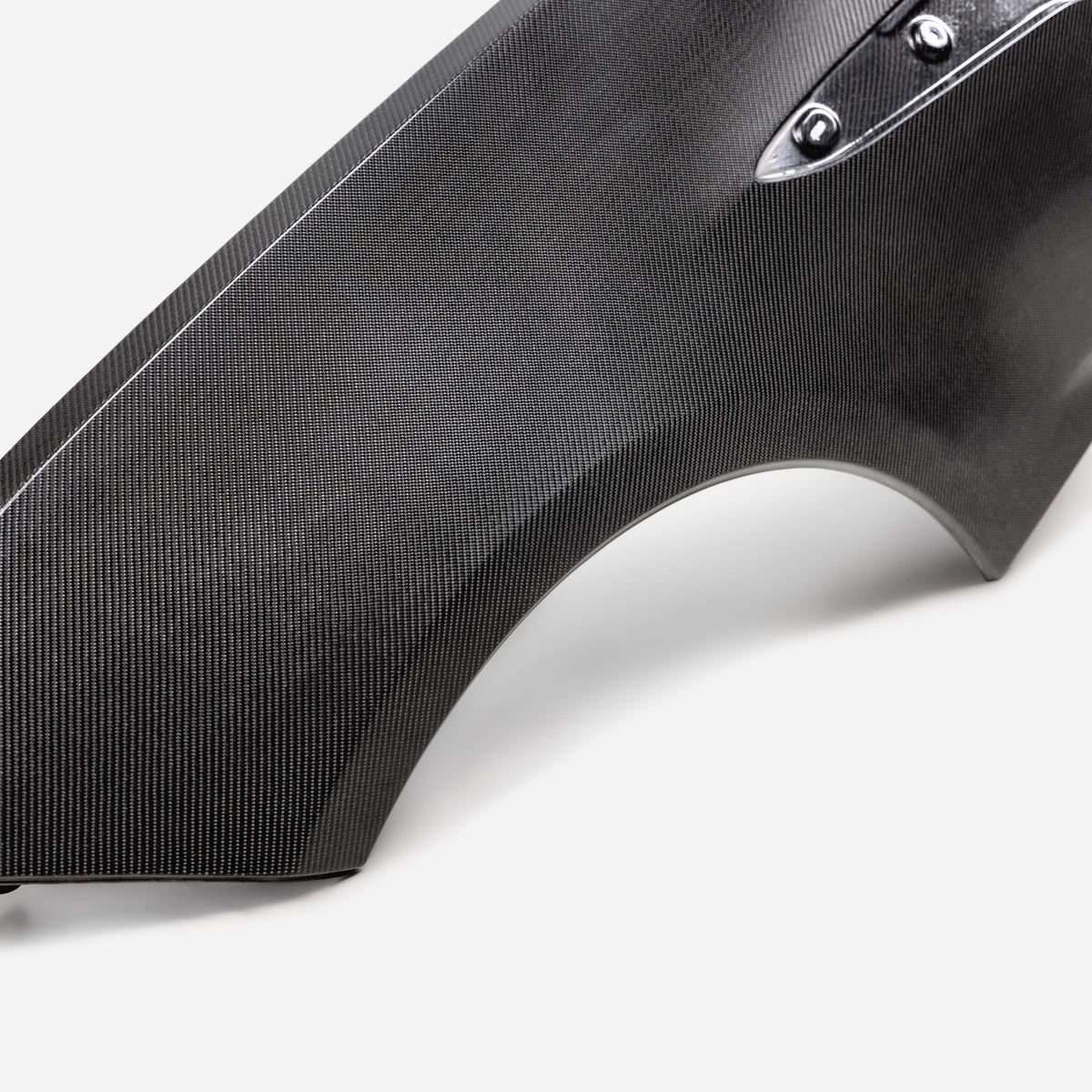 Carbon fiber rear quarter panel for the 2023-2025 Chevrolet C8 Z06