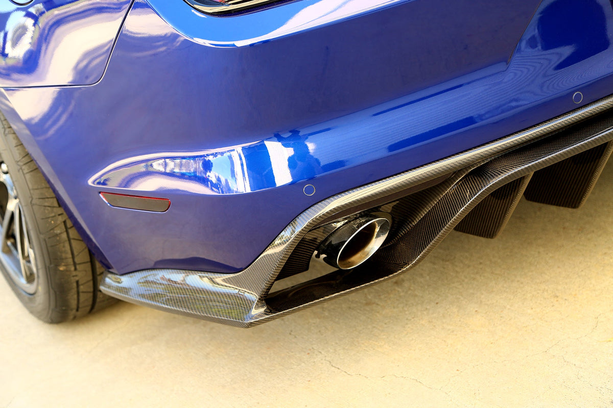 Type-AR carbon fiber rear valance for 2015-2017 Ford Mustang