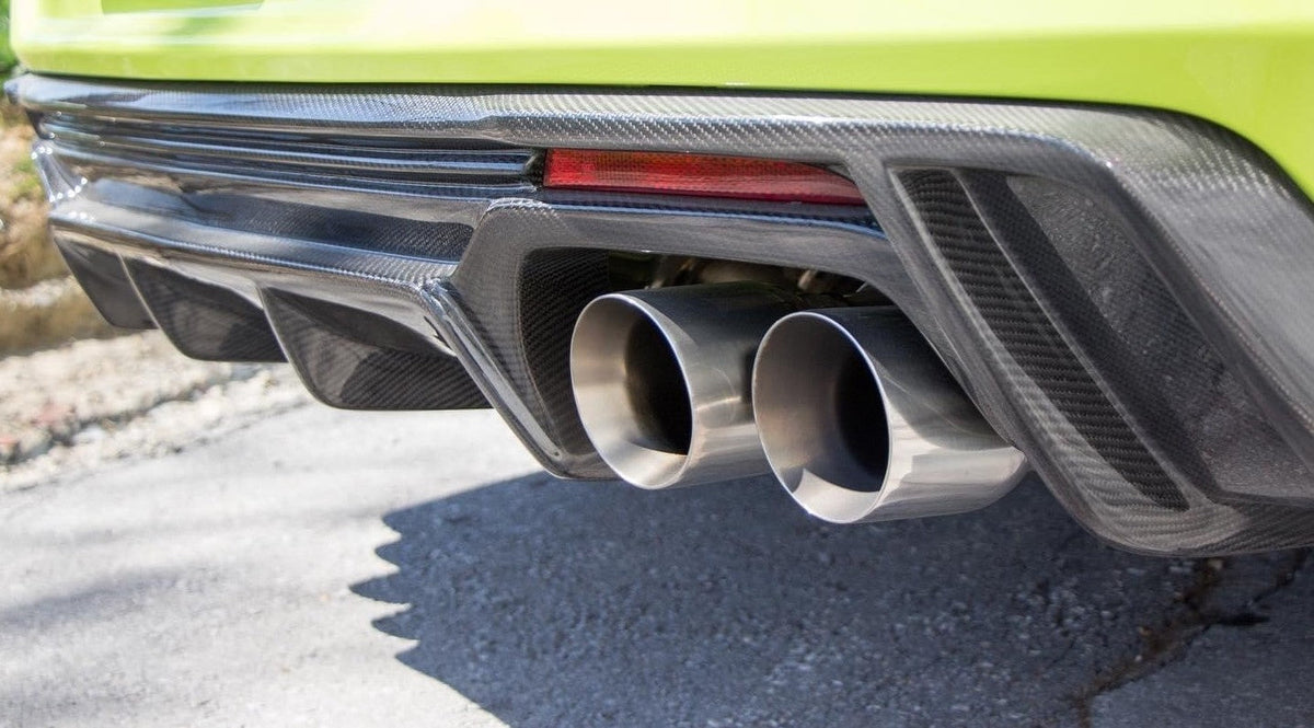 Type-AZ carbon fiber rear valance for 2016-2024 Chevrolet Camaro