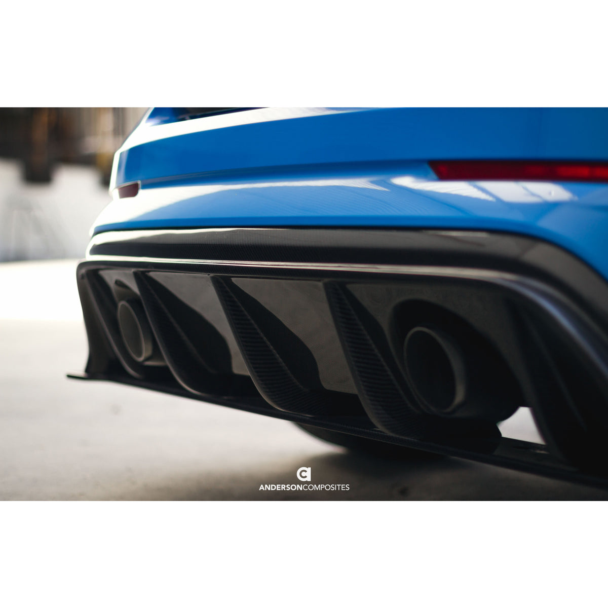 Type-AR carbon fiber rear diffuser for 2016-2018 Ford Focus RS