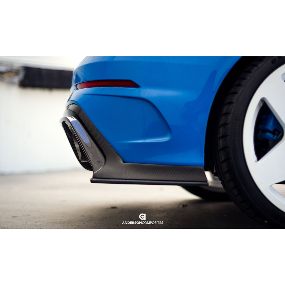 Type-AR carbon fiber rear diffuser for 2016-2018 Ford Focus RS