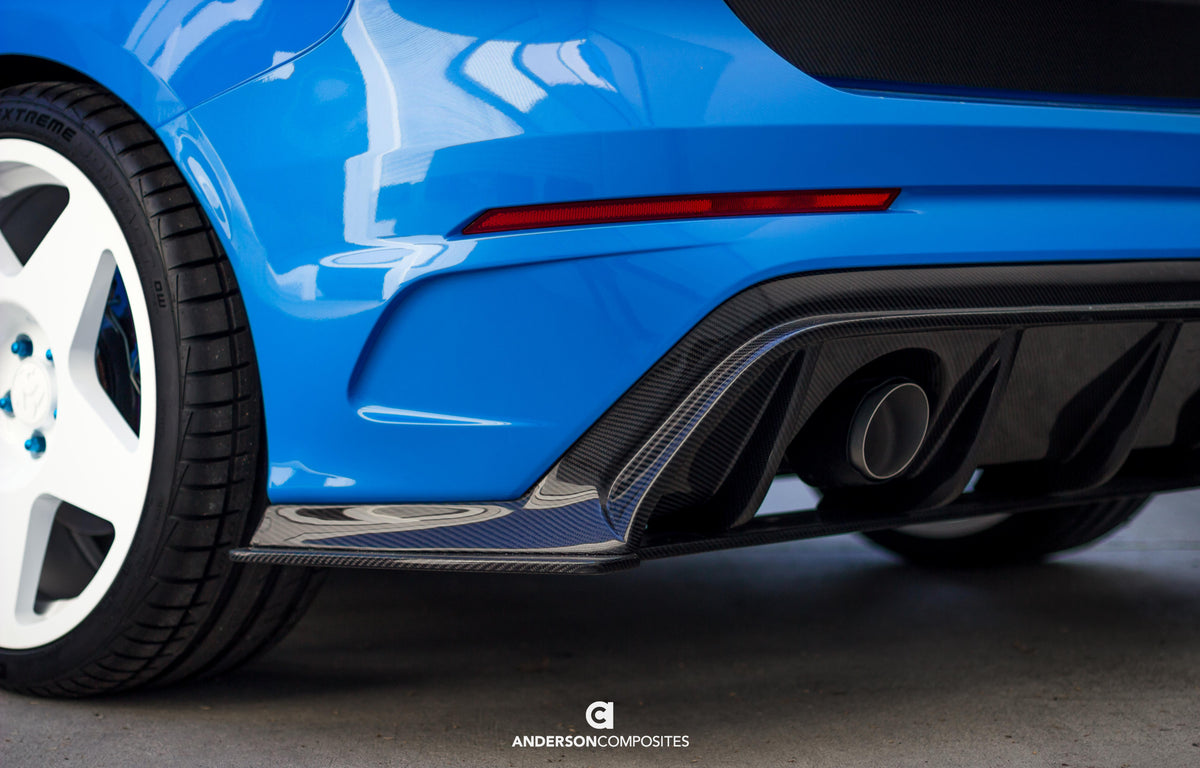 Type-AR carbon fiber rear diffuser for 2016-2018 Ford Focus RS