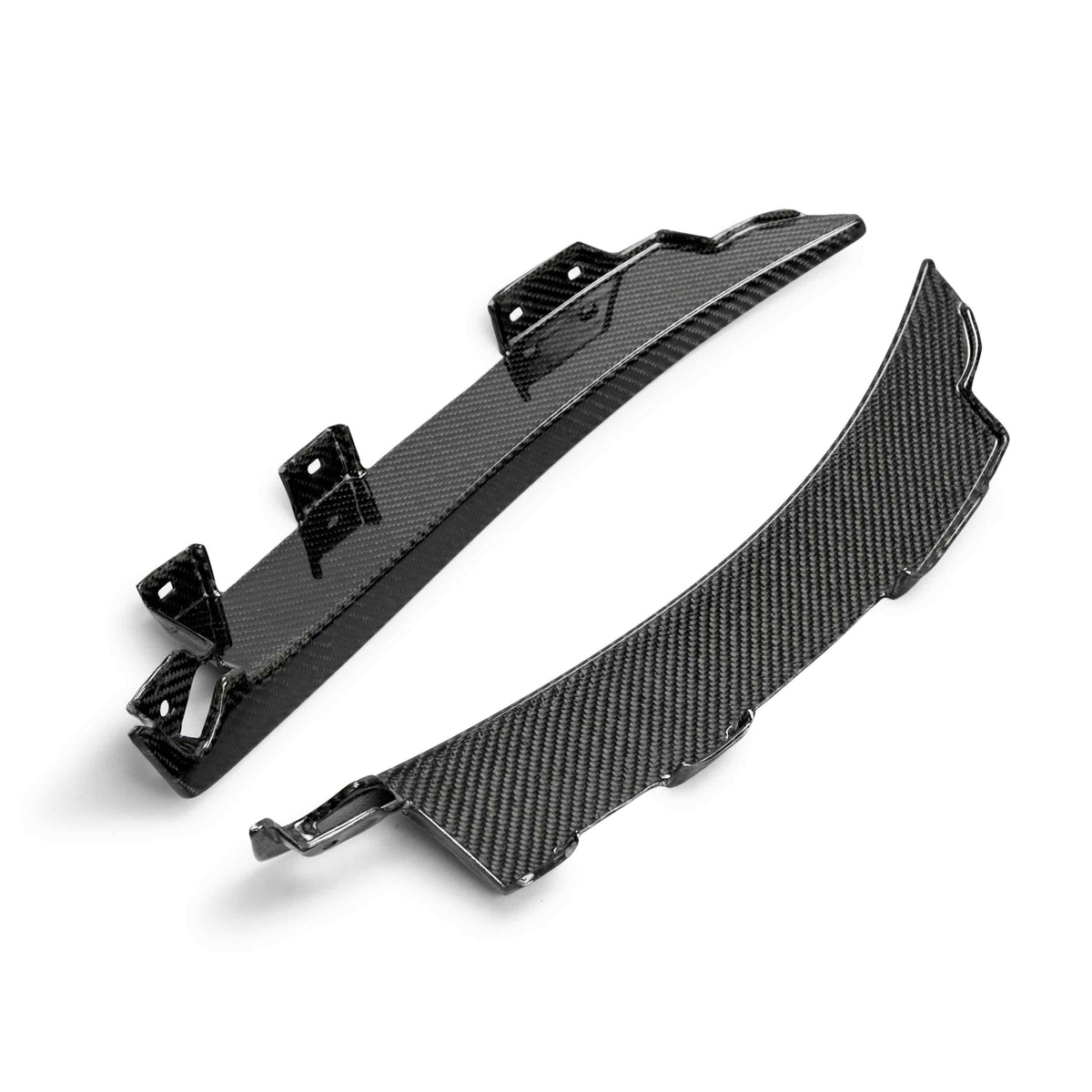 Carbon fiber rear splash guards for 2020-2022 Ford Mustang Shelby GT500