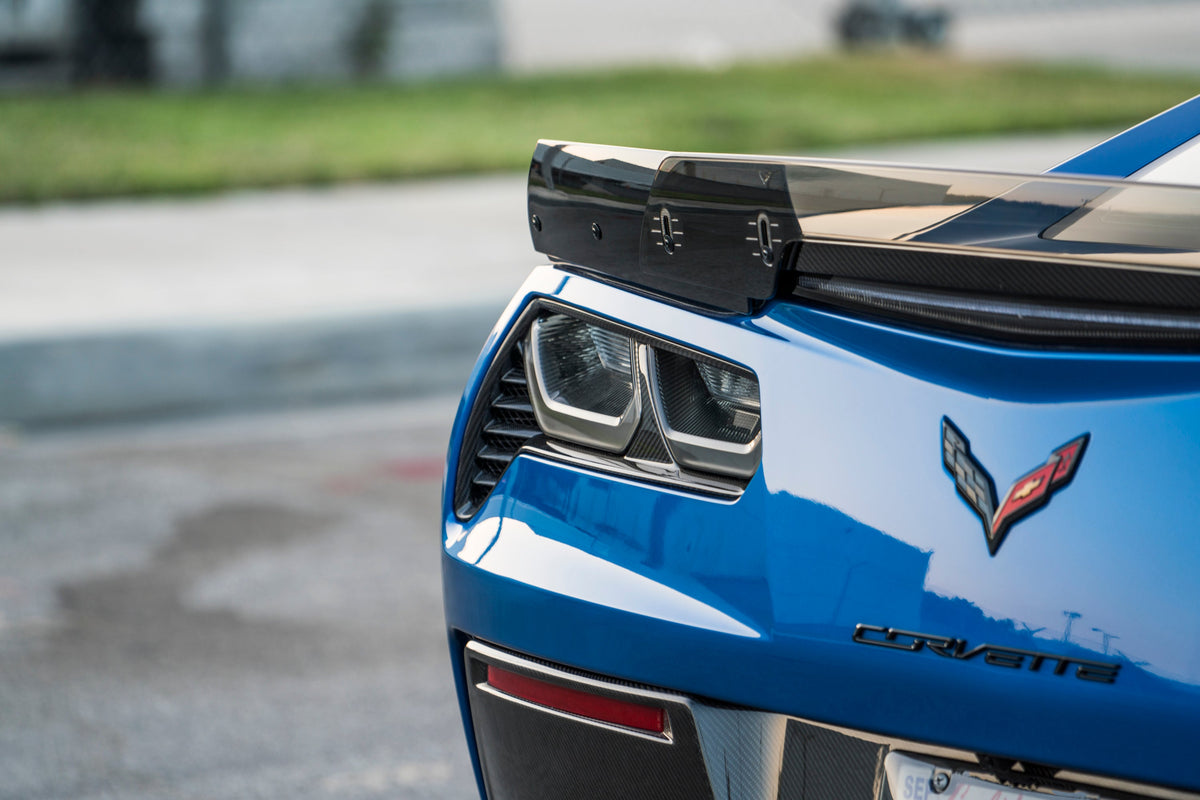 Type-Stage 2 Carbon fiber rear spoiler for 2015-2019 Chevrolet Corvette C7 Z06