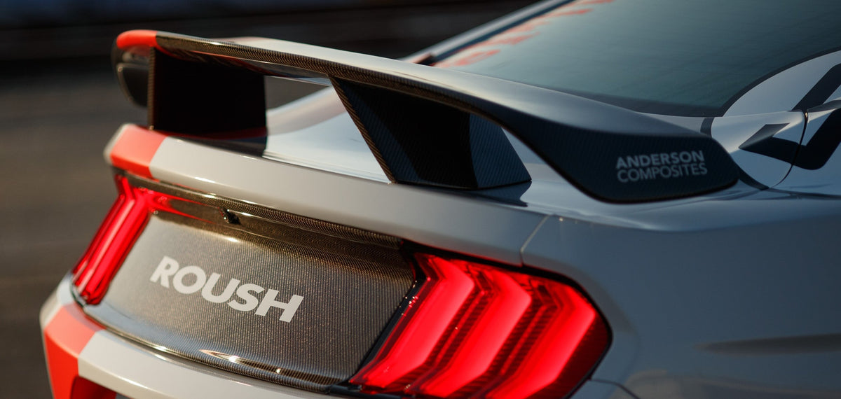 Type-AT carbon fiber rear spoiler for 2015-2023 Ford Mustang