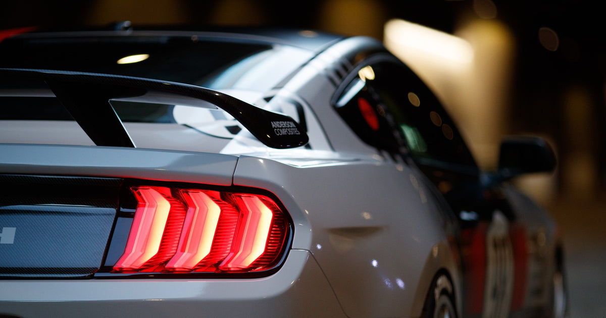 Type-AT carbon fiber rear spoiler for 2015-2023 Ford Mustang