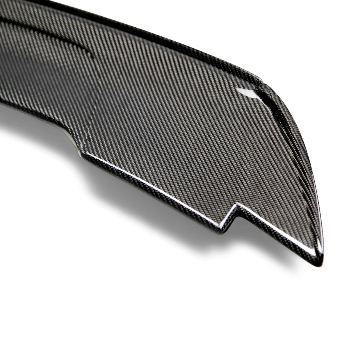 Type-ST carbon fiber Track Pack style rear spoiler with adjustable wicker bill for 2015-2023 Ford Mustang