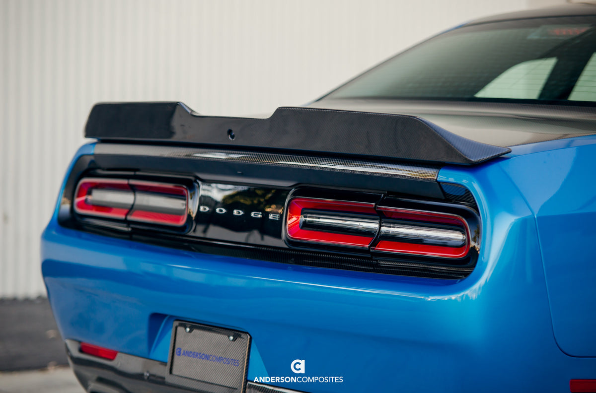 Type-SA carbon fiber rear spoiler for 2018-2023 Dodge Challenger