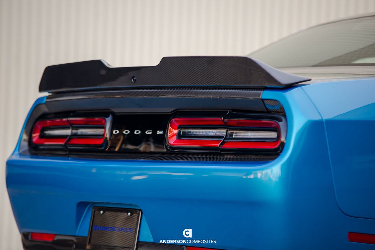 Type-SA carbon fiber rear spoiler for 2018-2023 Dodge Challenger