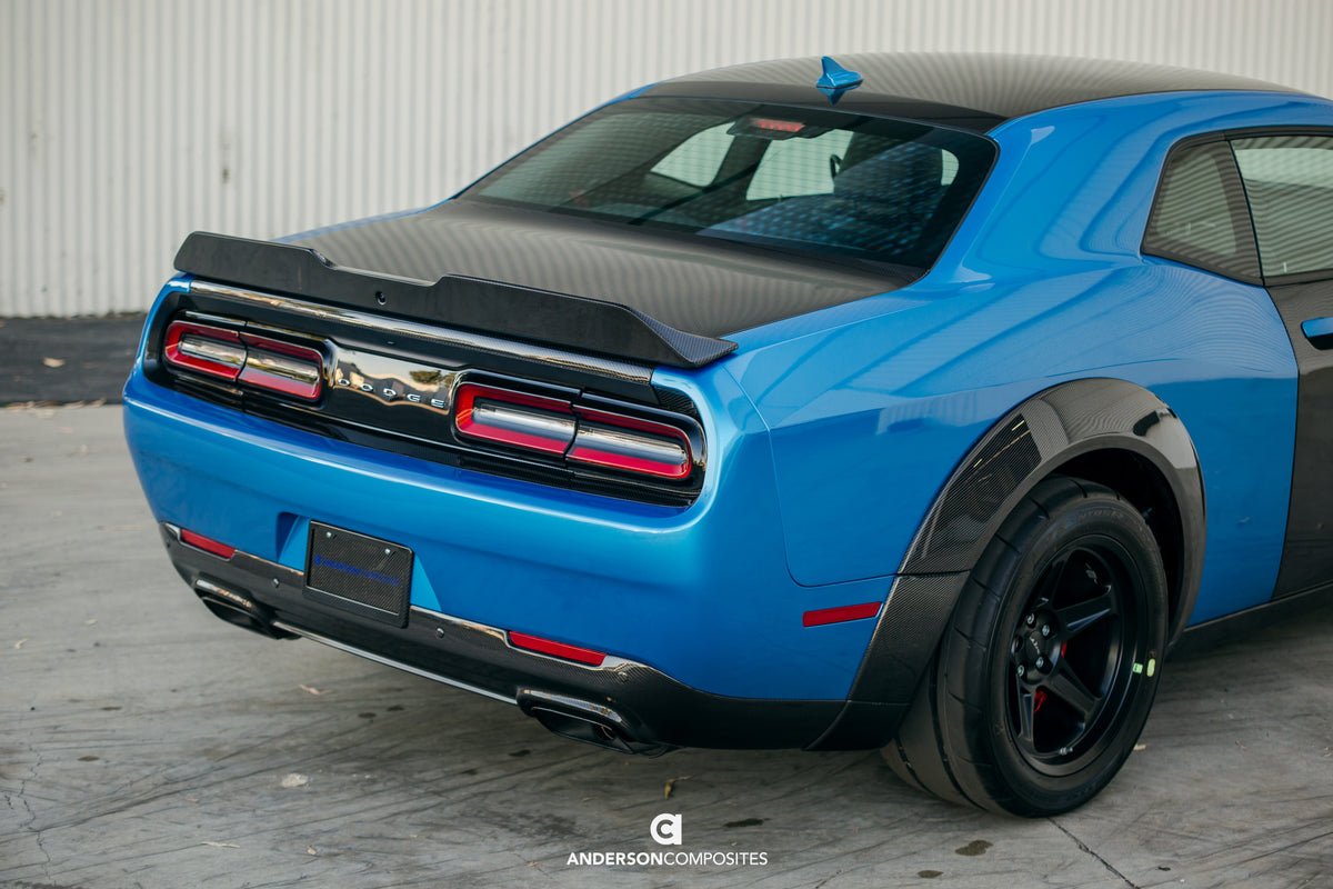 Type-SA carbon fiber rear spoiler for 2018-2023 Dodge Challenger
