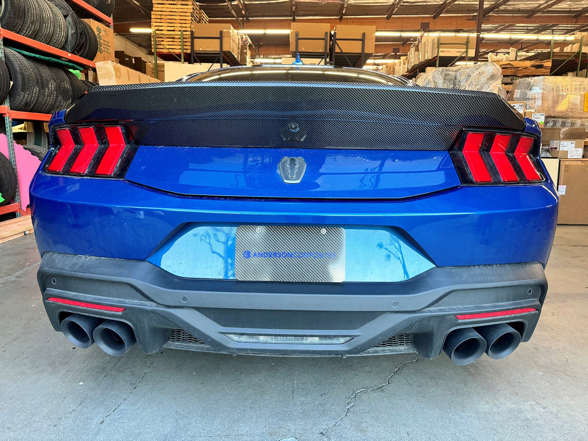 Type-SA carbon fiber rear spoiler module for 2024-2026 Ford Mustang