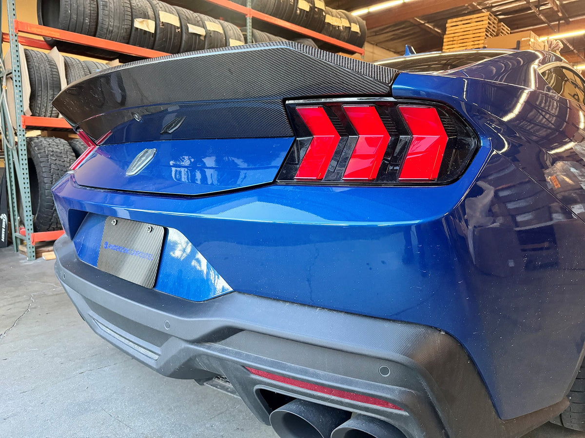 Type-SA carbon fiber rear spoiler module for 2024-2026 Ford Mustang