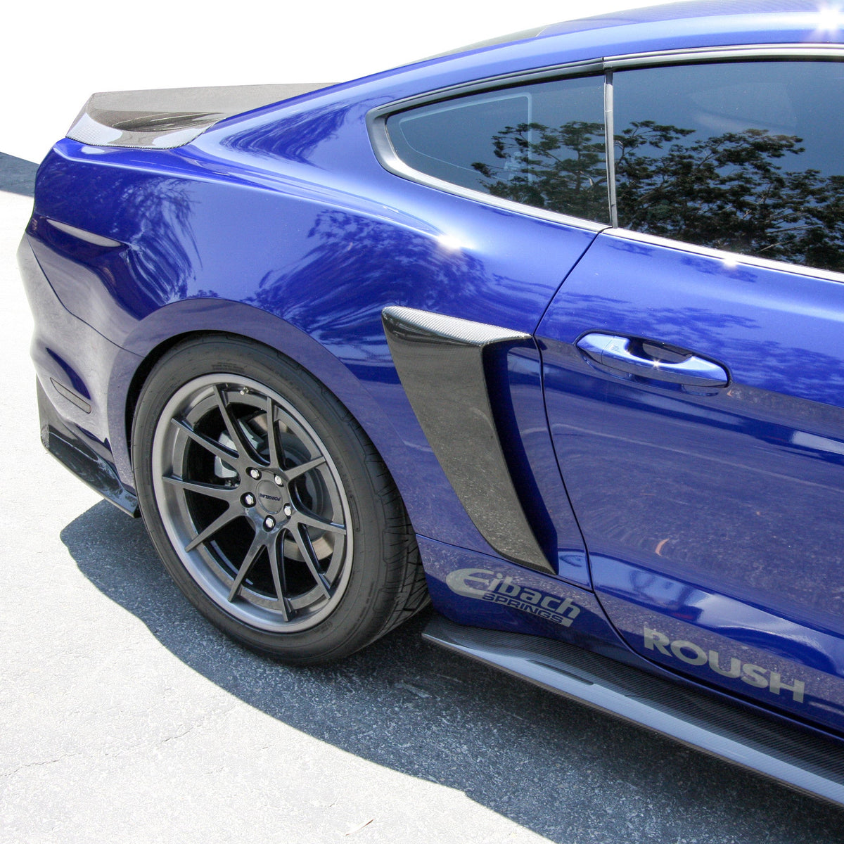 Carbon fiber side scoop for 2015-2023 Ford Mustang