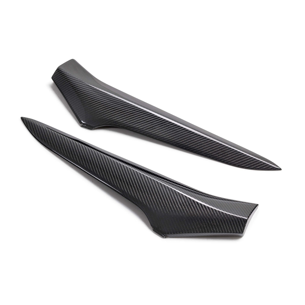 Carbon fiber side scoop trim for 2023-2024 Chevrolet C8 Z06 (PAIR)