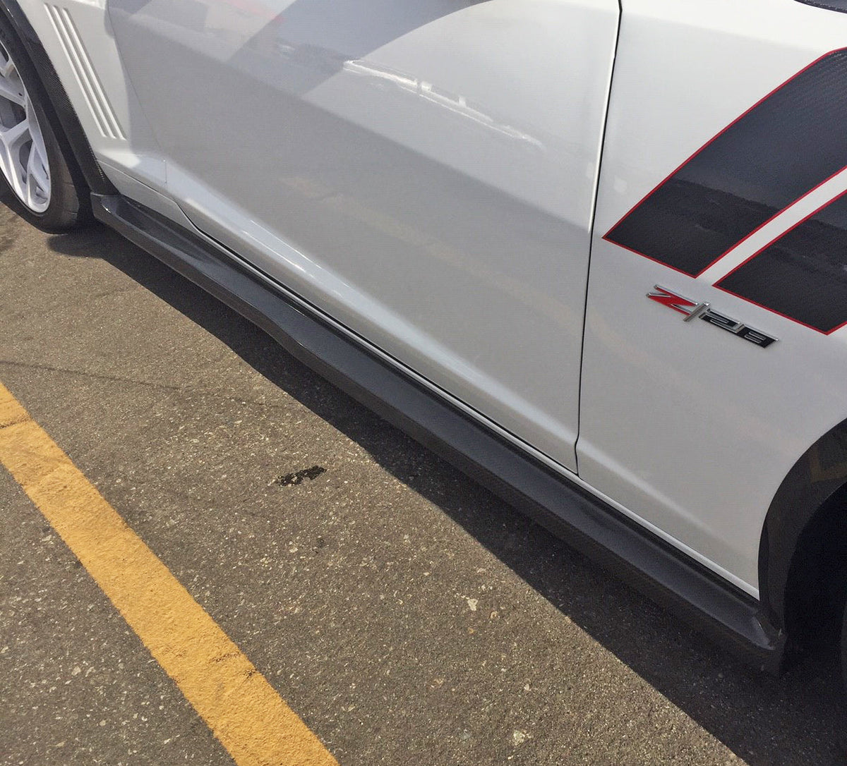 Type-Z28 carbon fiber side skirts for 2014-2015 Chevrolet Camaro