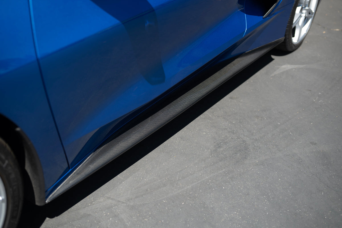 Type-MB carbon fiber rocker panels for 2020-2024 Chevrolet C8