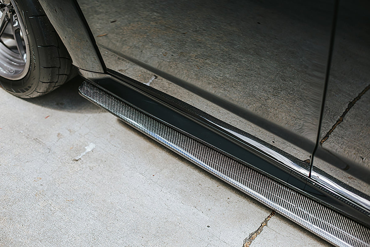 Type-MB carbon fiber side rocker panels for 2020-2023 Dodge Charger Widebody
