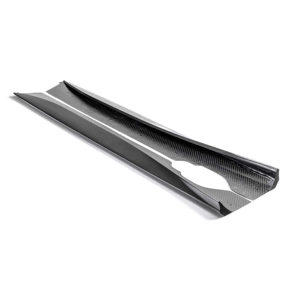 Type-AZ carbon fiber rocker panel splitter for 2023-2026 Chevrolet C8 Z06