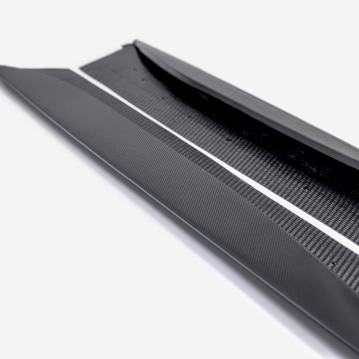 Type-AZ carbon fiber rocker panel splitter for 2023-2026 Chevrolet C8 Z06