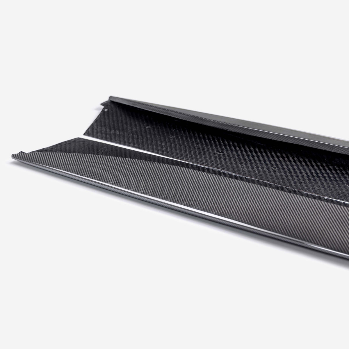 Type-AZ carbon fiber rocker panel splitter for 2023-2026 Chevrolet C8 Z06