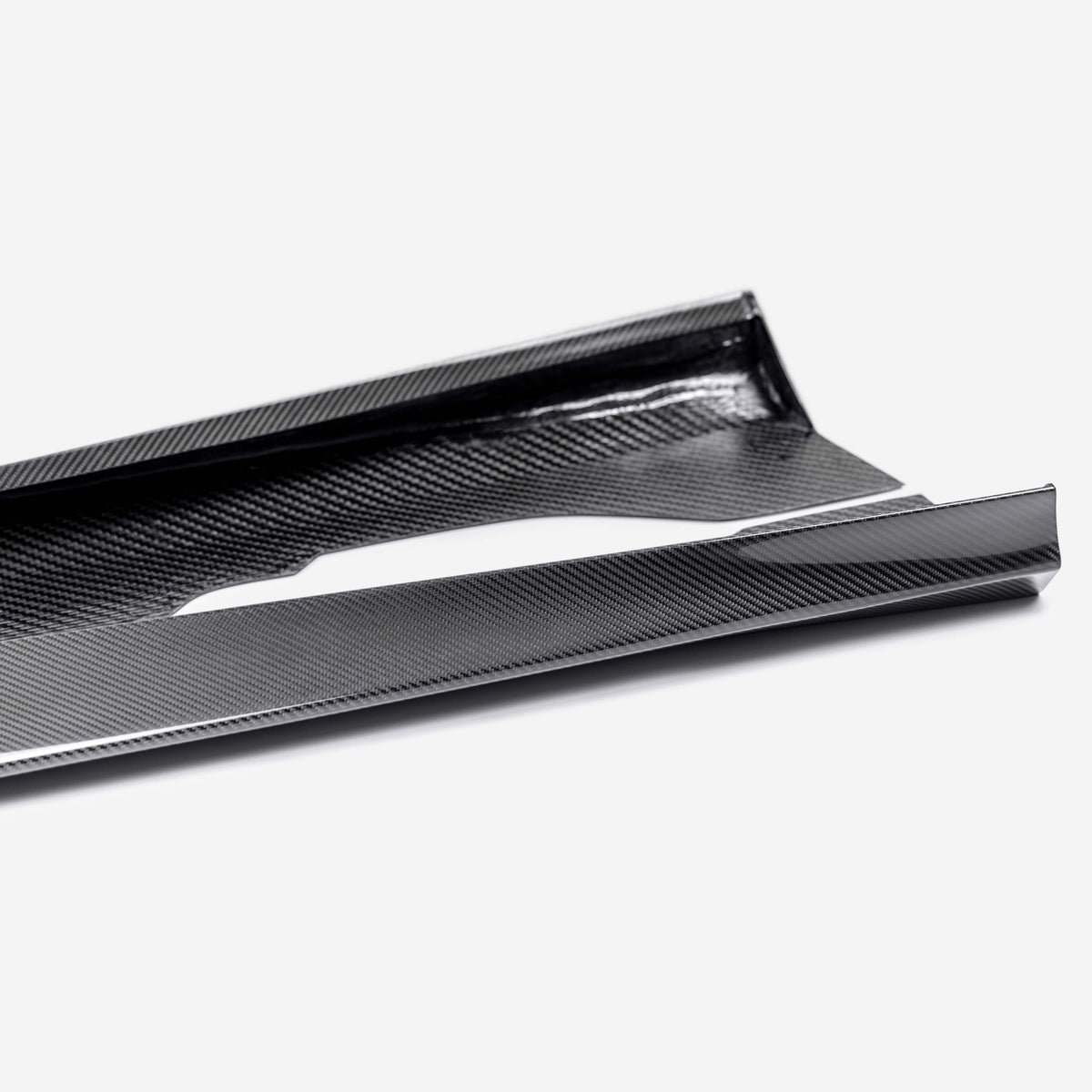 Type-AZ carbon fiber rocker panel splitter for 2023-2026 Chevrolet C8 Z06