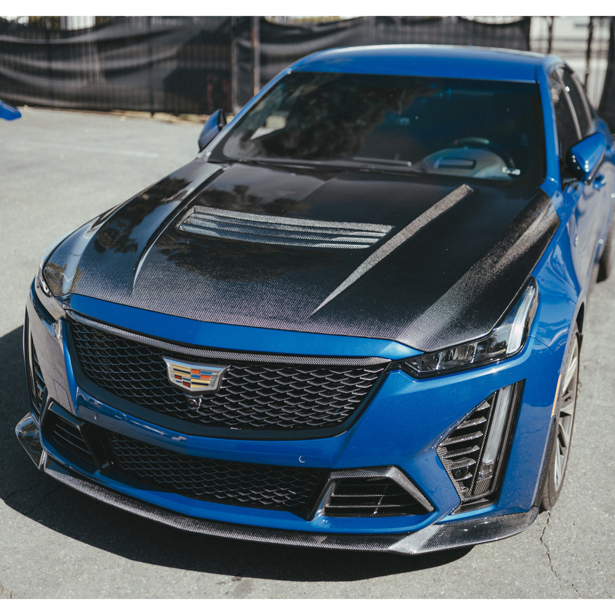 Type-OE carbon fiber side grilles for 2022-2024 Cadillac CT5-V Blackwing