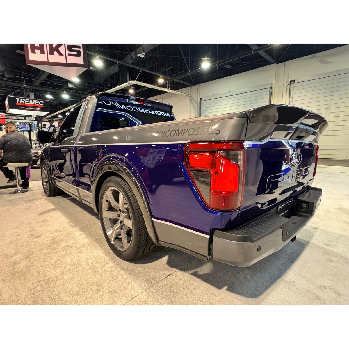 MB-Type carbon fiber tailgate spoiler for 2021-2025 Ford F-150