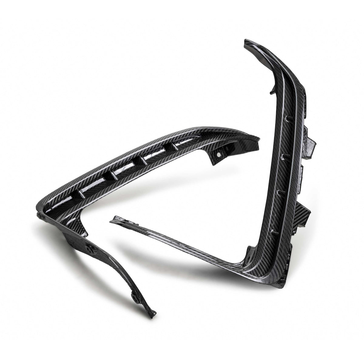 Type-OE carbon fiber tail light surrounds for 2021-2024 RAM TRX and 2025 RHO (Pair)