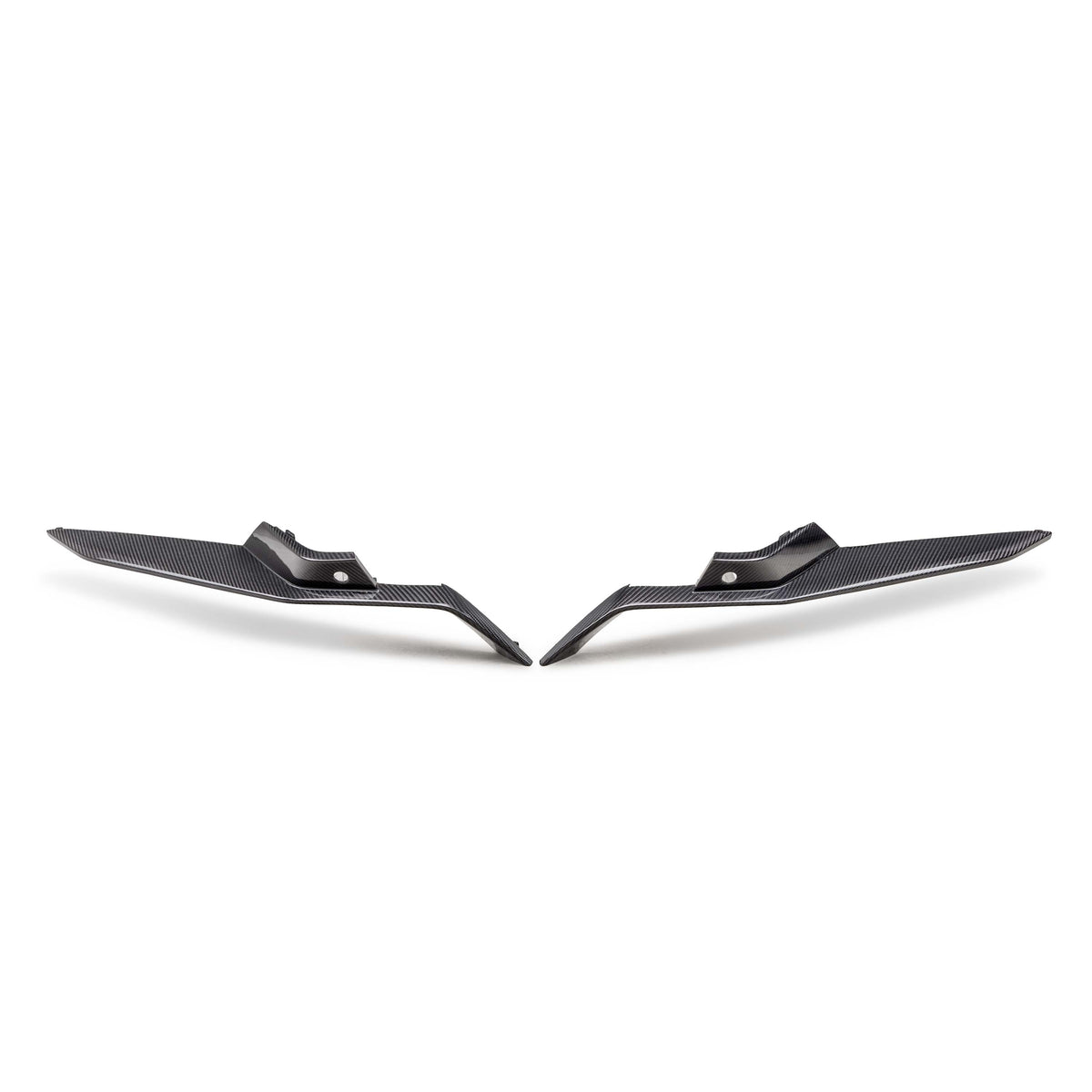 Carbon fiber upper grille deflectors for 2023-2024 Chevrolet C8 Z06