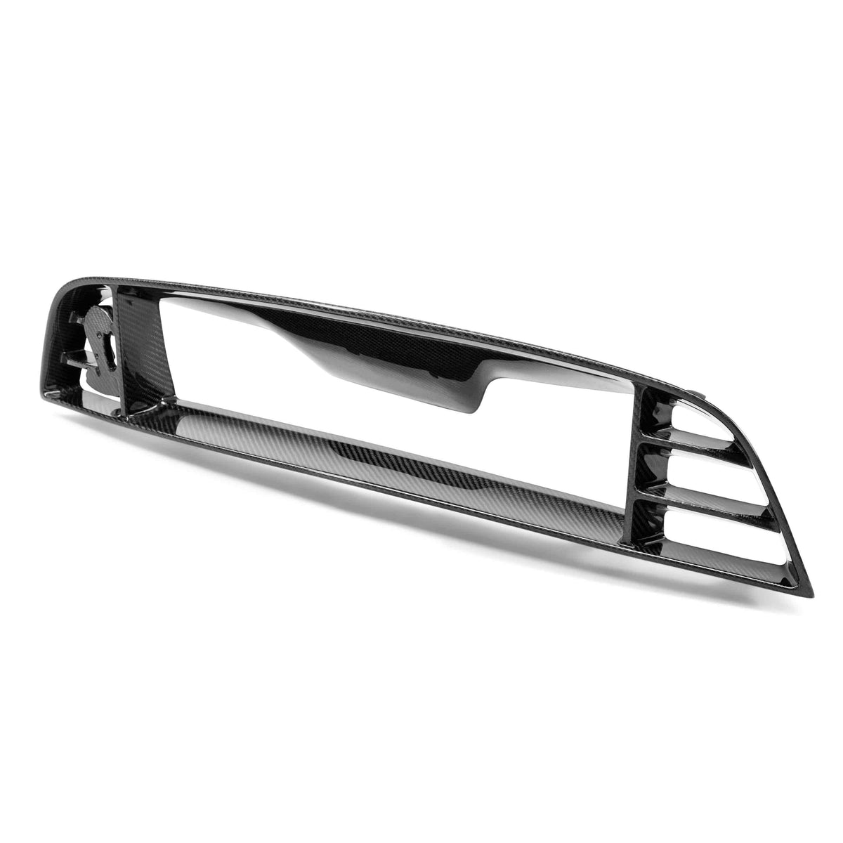 Carbon fiber front upper grille for 2013-2014 Ford Shelby GT500 with location for Cobra emblem