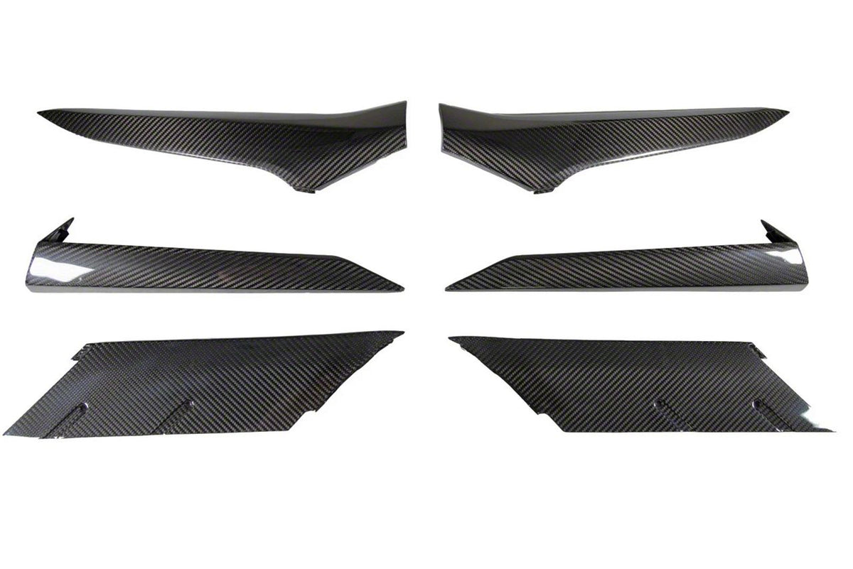 APR Performance Door and Quarter Panel Trim Package; Carbon Fiber (23-26 Corvette C8 Z06)