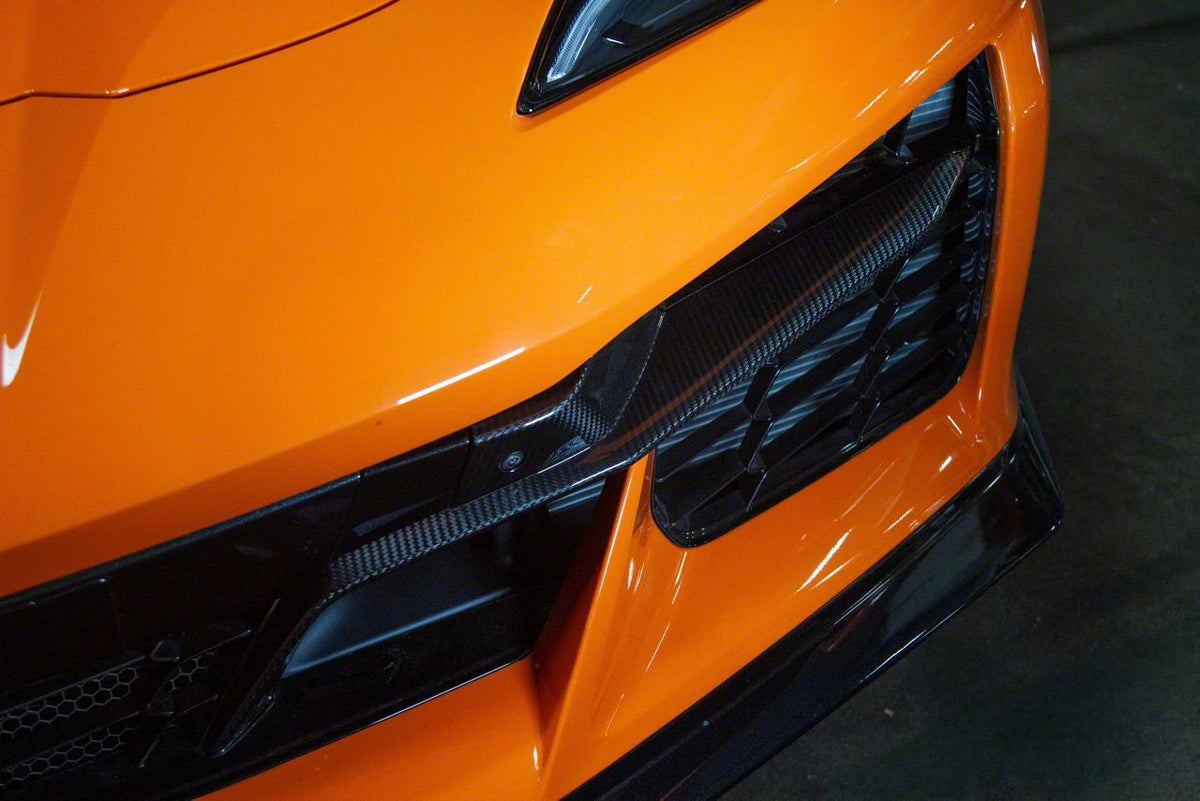 APR Performance Front Bumper Grille Inserts; Carbon Fiber (23-26 Corvette C8 Z06)