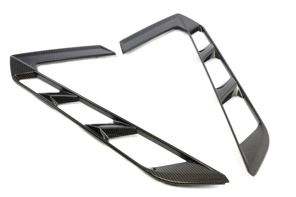 APR Performance Rear Hatch Vents; Carbon Fiber (20-26 Corvette C8 Coupe)