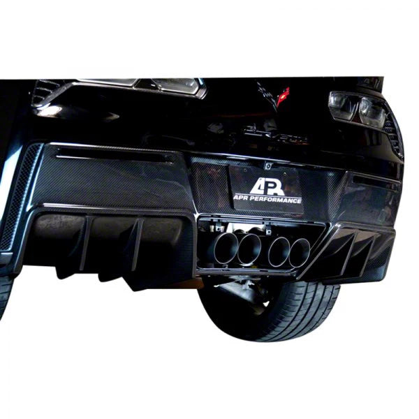 APR Performance Version 2 Rear Diffuser without Undertray; Carbon Fiber (14-19 Corvette C7)